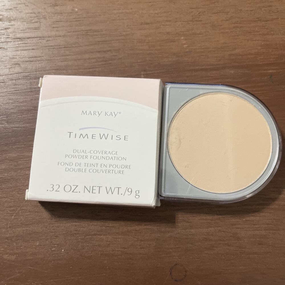 Mary Kay Timewise Dual Coverage Powder Foundation IVORY 100 NIB 3879 NOS